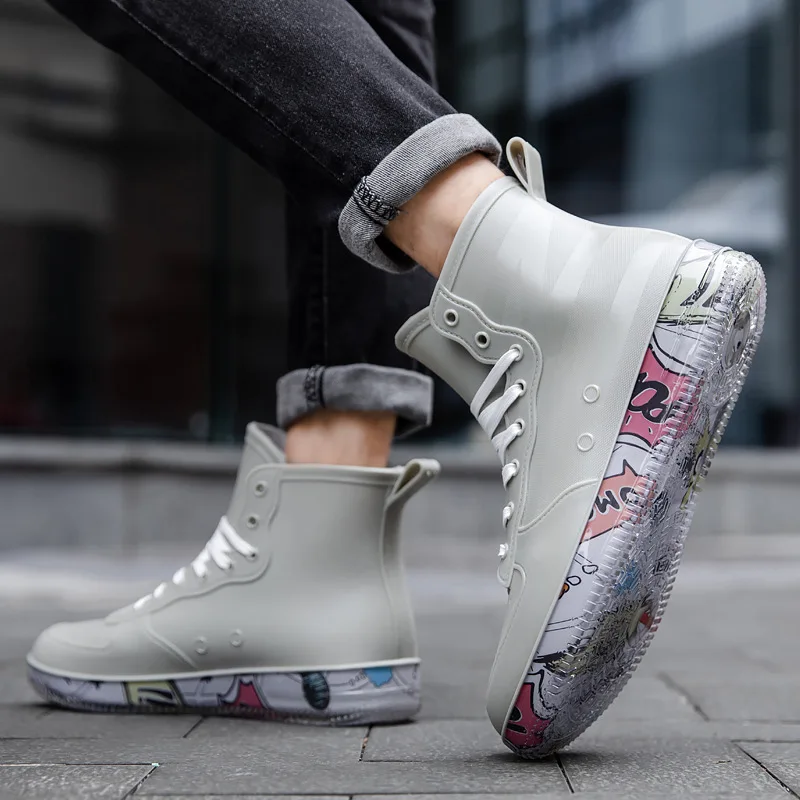 Men Rain Boots Fashion Trendy  - Crossfit Male recensione e prezzo