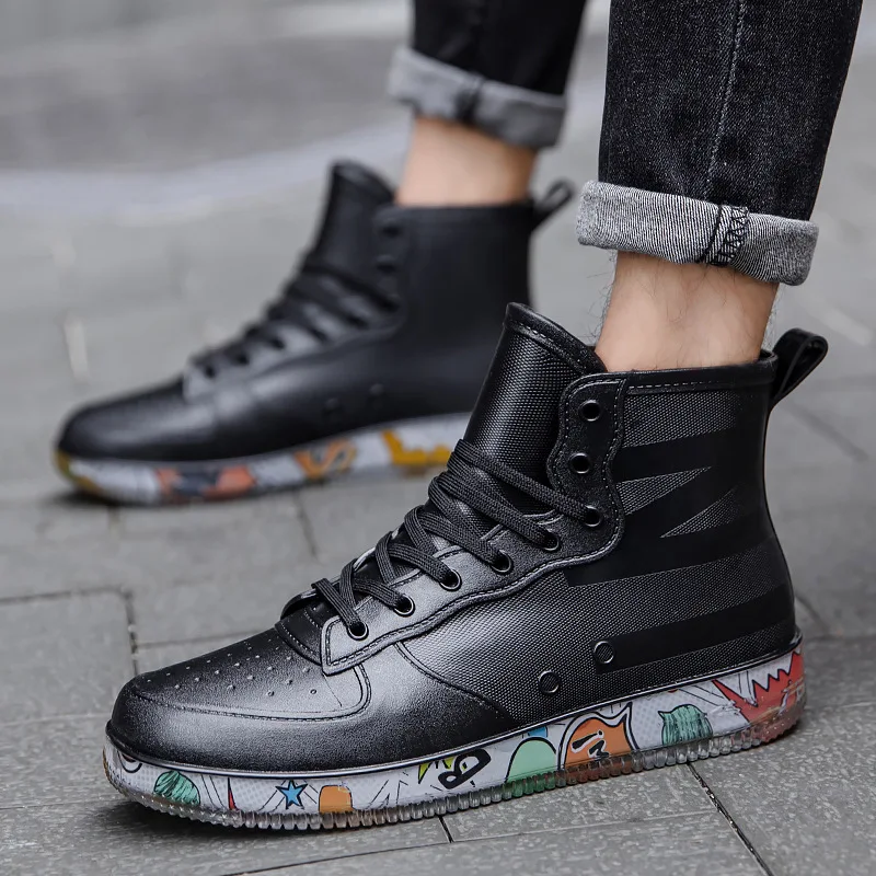 Men Rain Boots Fashion Trendy  - Crossfit Male recensione e prezzo