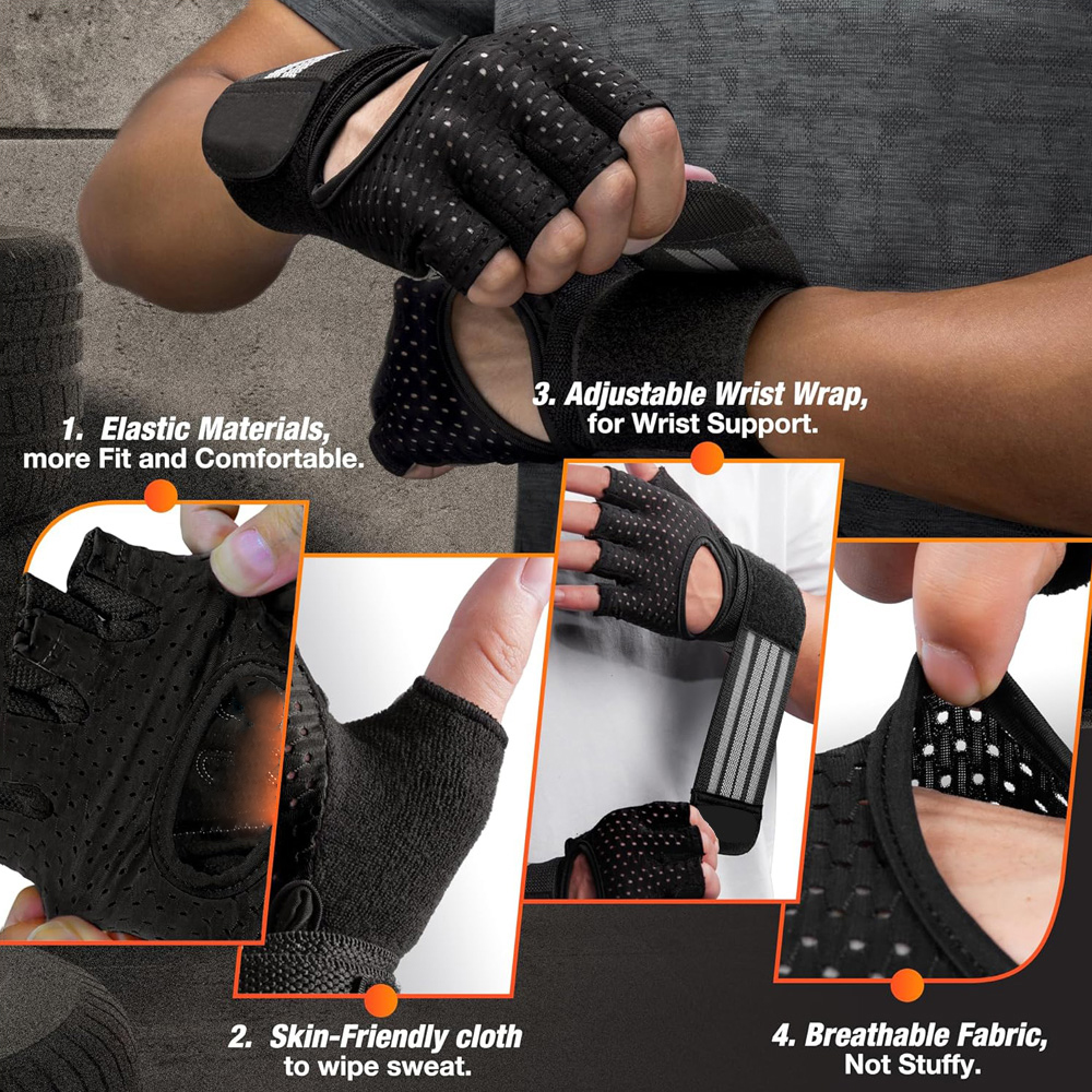 Fitness Gloves with Wrist Supp - Crossfit Gym Gear recensione e prezzo