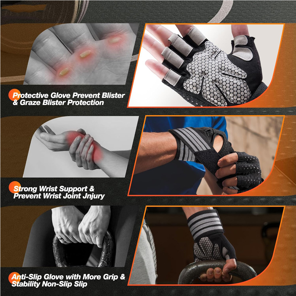 Fitness Gloves with Wrist Supp - Crossfit Gym Gear recensione e prezzo