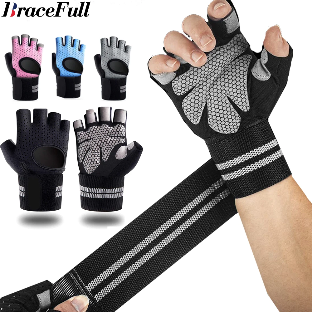1Pair Half Finger Gym Fitness  - Crossfit Training Gear recensione e prezzo