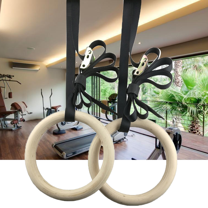 Fitness Gymnastic Rings with A - Gymnastic Ring Wood recensione e prezzo