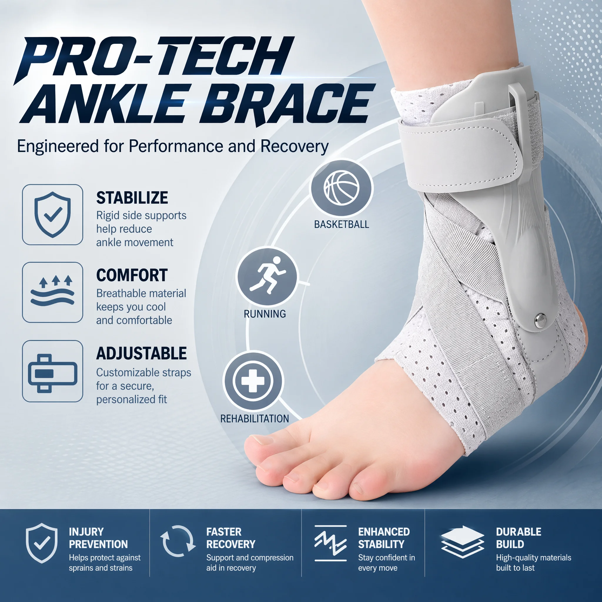 Ankle Brace with Side Stabiliz - Ankle Mobility Band recensione e prezzo