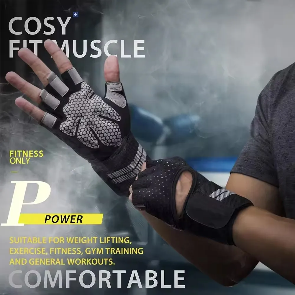 1Pair Half Finger Gym Fitness  - Crossfit Training Gear recensione e prezzo