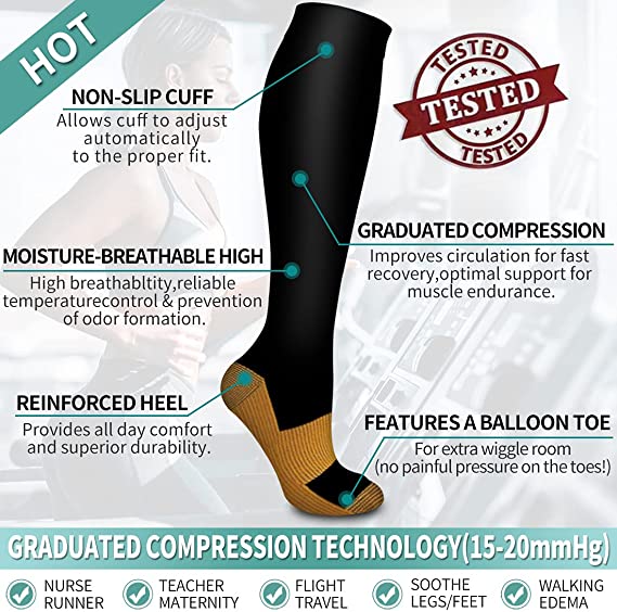 Size S-XXL Compression Socks M - Crossfit Gym recensione e prezzo