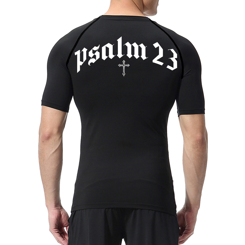 Psalm 23 Cross Print Compressi - Crossfit Gym recensione e prezzo